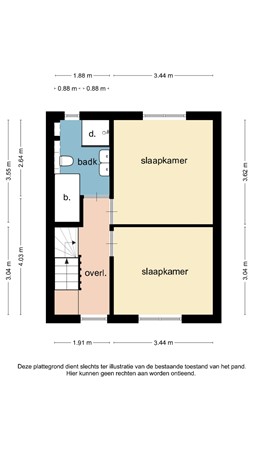 Floorplan - Maastrichterstraat 44, 6444 GG Brunssum